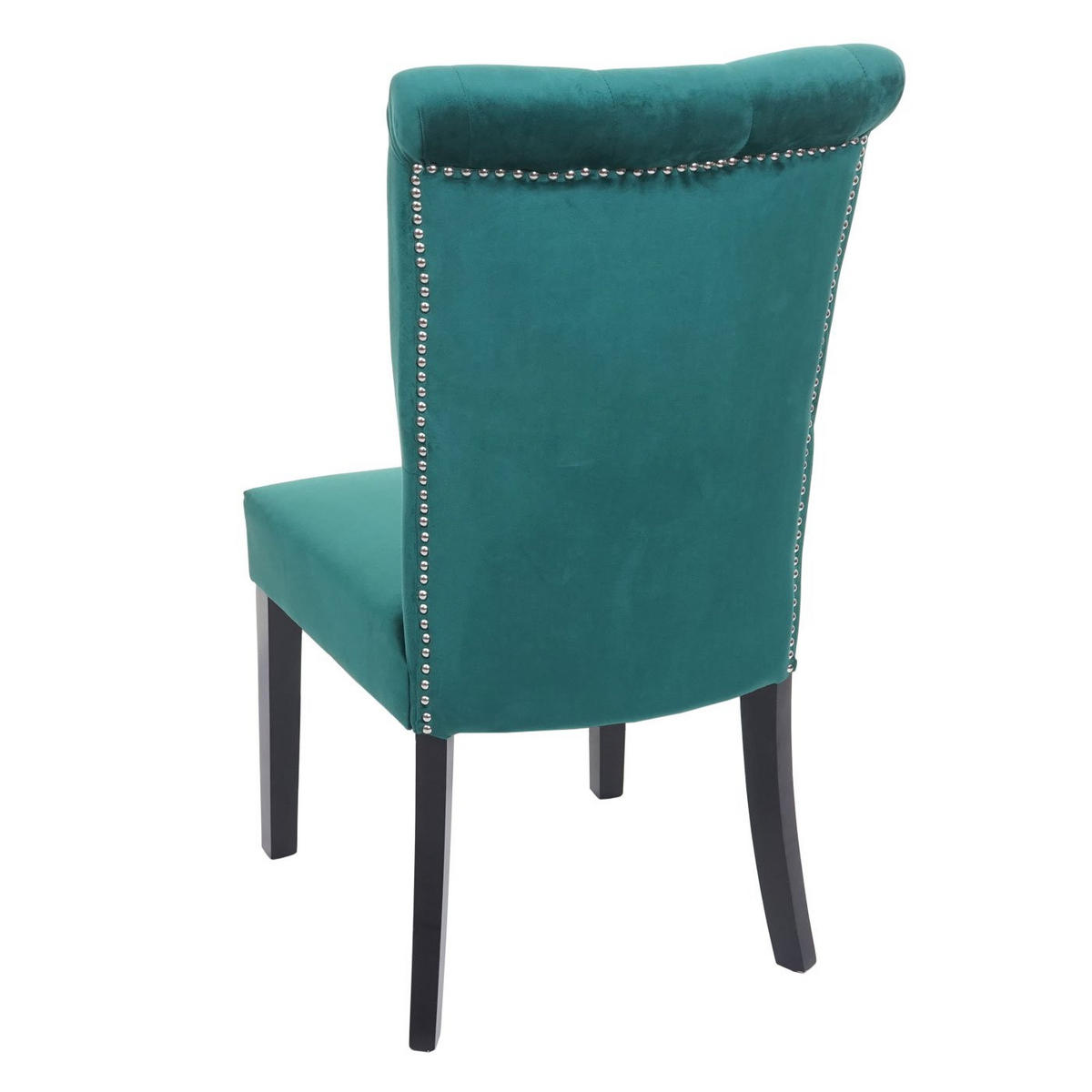 ESSZIMMERSTUHL Dunkelgrün, Schwarz 2er-Set - Dunkelgrün/Schwarz, Textil (51/100/64cm) - MCW