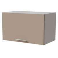 KLAPPHÄNGESCHRANK Brerra W4B/60 Weiß / RAL 1019 graubeige Matt 60 / 32,5 / 36cm mit Gasdruckdämpfer - Graubraun/Weiß, Holz/Holzwerkstoff (60/36/32.5cm) - Feldmann-Wohnen