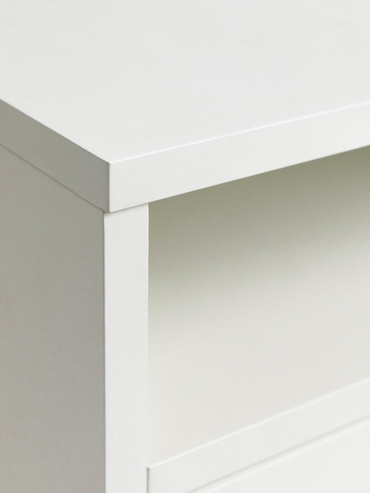 NACHTTISCH Tilo Weiß 40 cm x 60 cm - Weiß, Holz (40/60/30cm) - Kenay Home