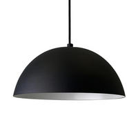 PENDELLEUCHTE Lipeo Vintage 26/15 cm - Schwarz/Weiß, Holz/Metall (15/26/15cm) - Bamyum