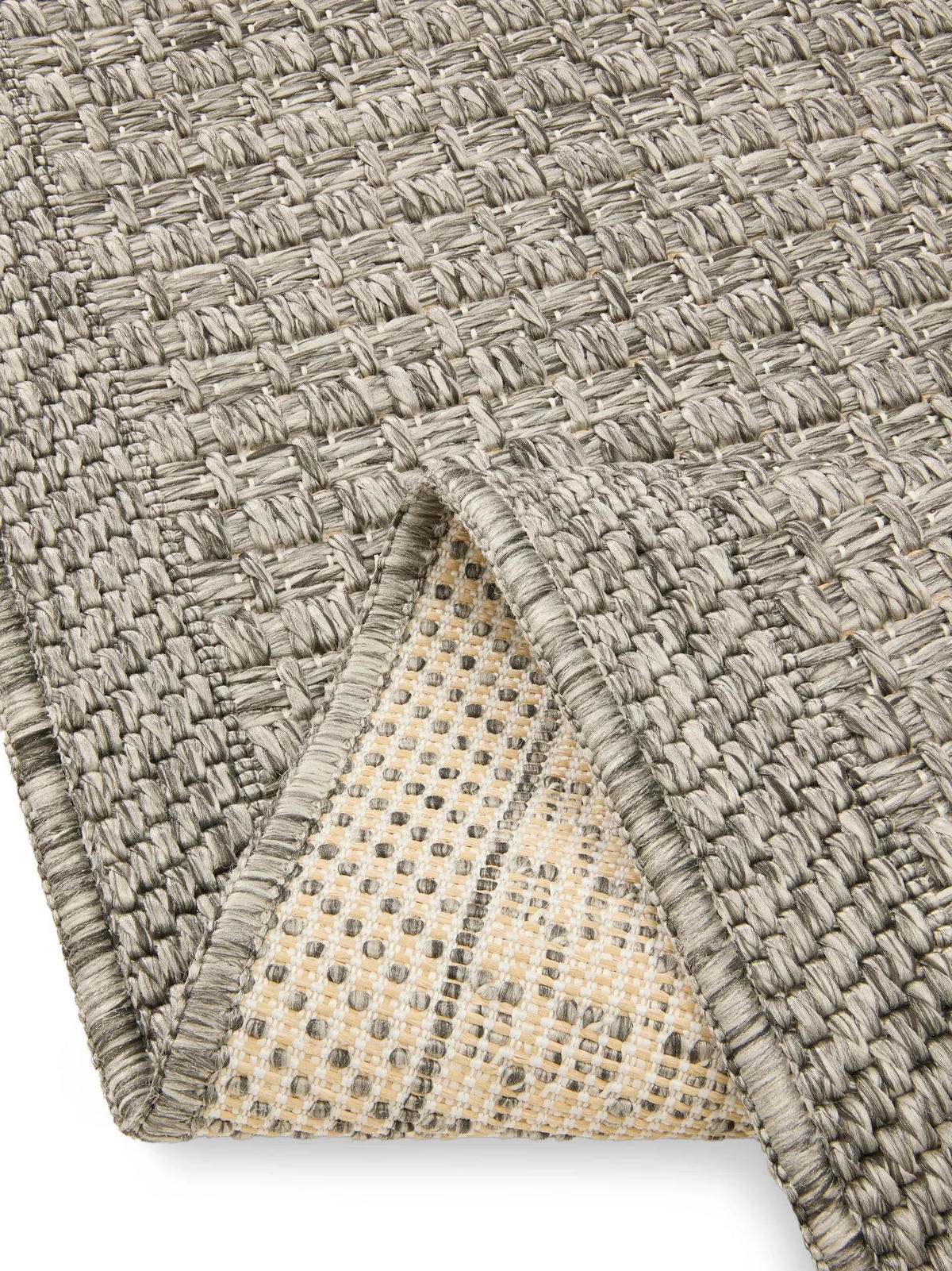 OUTDOORTEPPICH Iowa Dunkelgrau 160/230 cm - Dunkelgrau, Kunststoff/Textil (160/230cm) - benuta