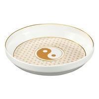 KÜNSTLERSCHALE Lotus Yin Yang, Porzellan, Schwarz, 31 cm - Schwarz, Keramik (5.5cm) - Goebel