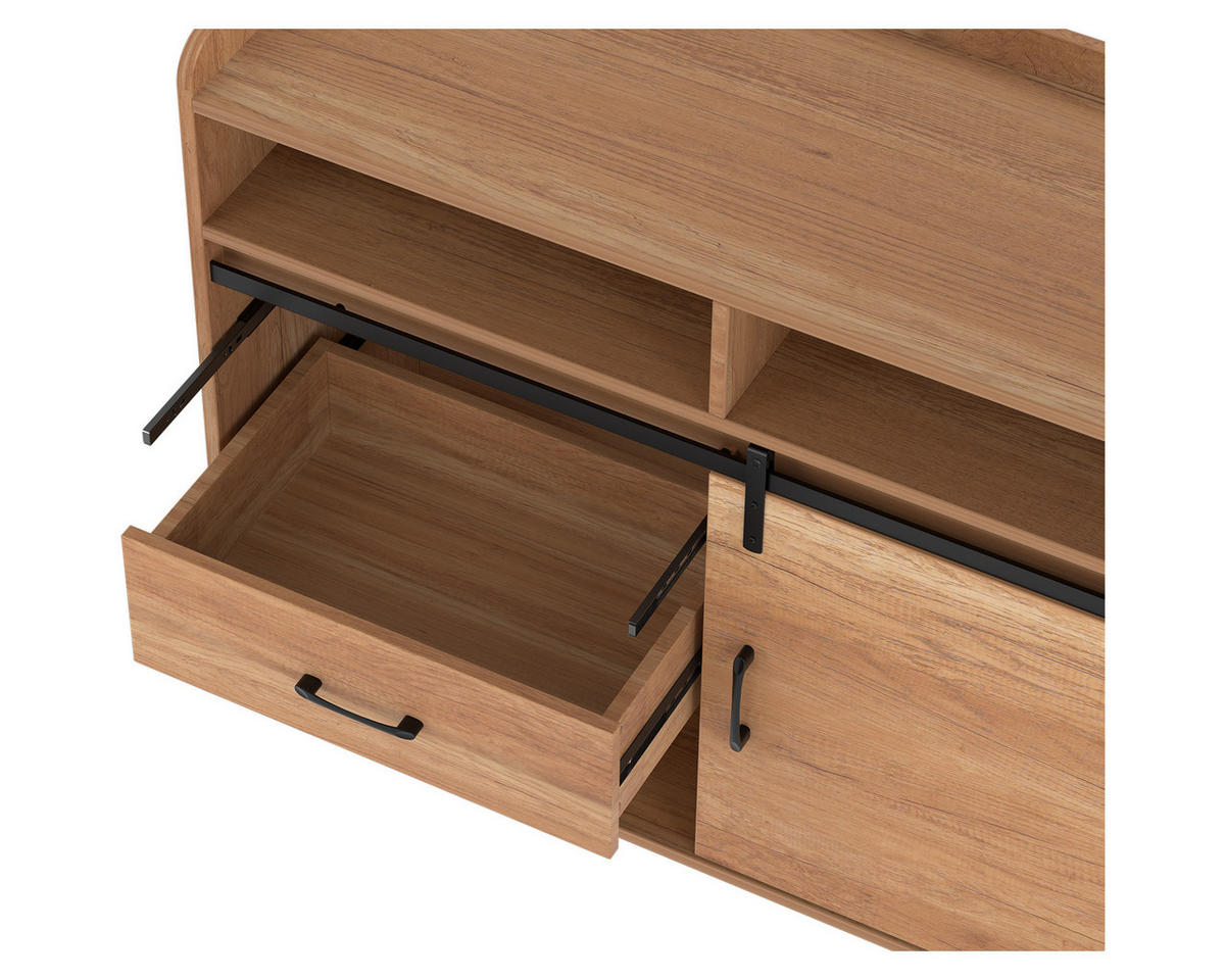 SIDEBOARD in 107/80/40cm - Naturfarben, Holzwerkstoff/Metall (107/80/40cm) - HOMAVO