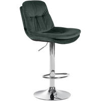 BARHOCKER Samt dunkelgrün - Dunkelgrün/Schwarz, Textil (46/94/54cm) - CLP