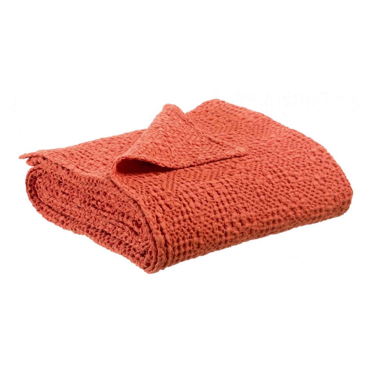 BETTÜBERWURF Tana marmelade 180 x 260 cm - Orange, Textil (180/260cm) - Vivaraise