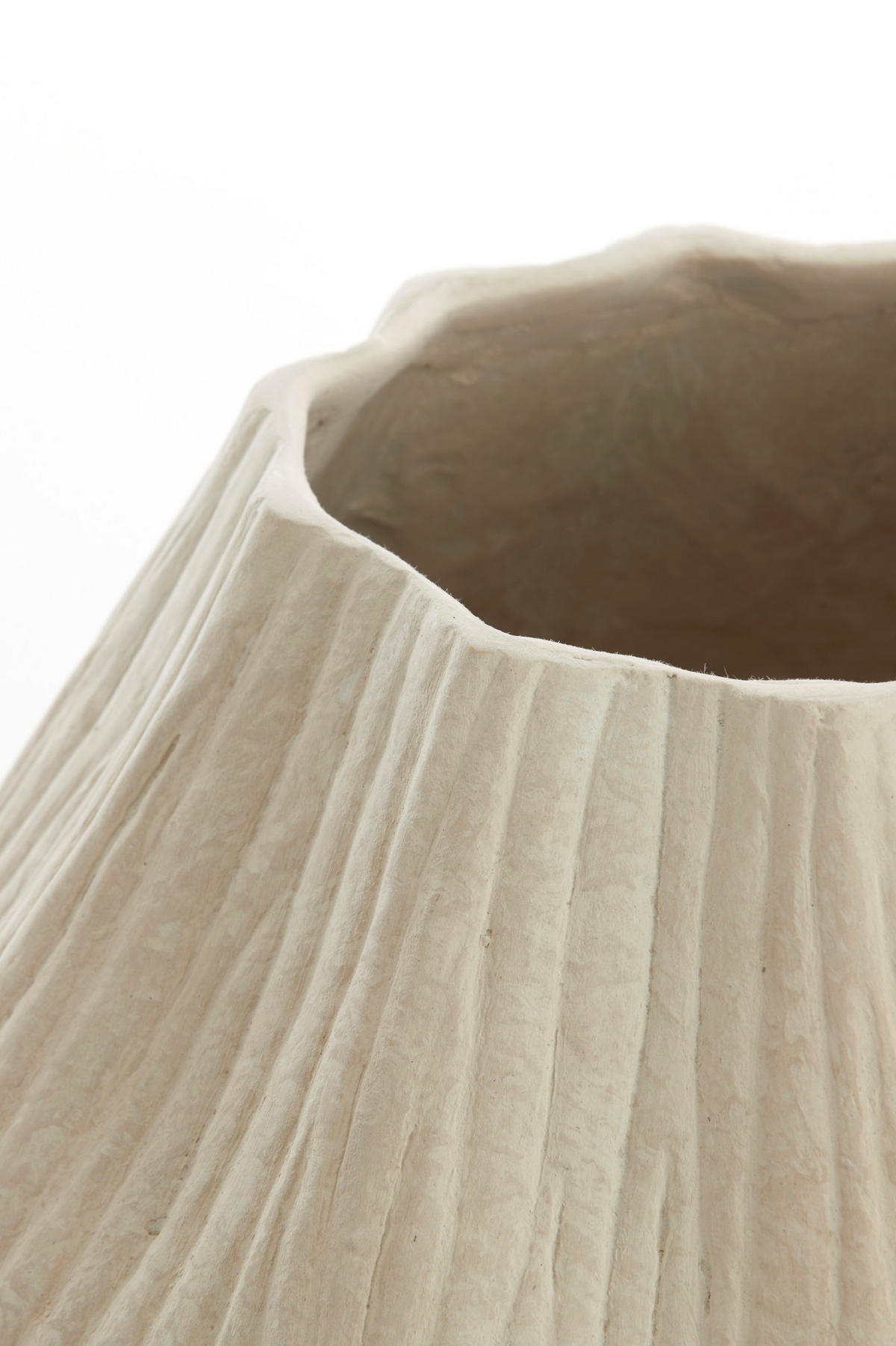 VASE Acda Weiß Ø43,5/46 cm - Weiß, Papier (46cm) - Light & Living