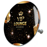 BADEWANNENSTÖPSEL VIP Lounge - Schwarz, Metall (8/10/10cm) - Sanilo