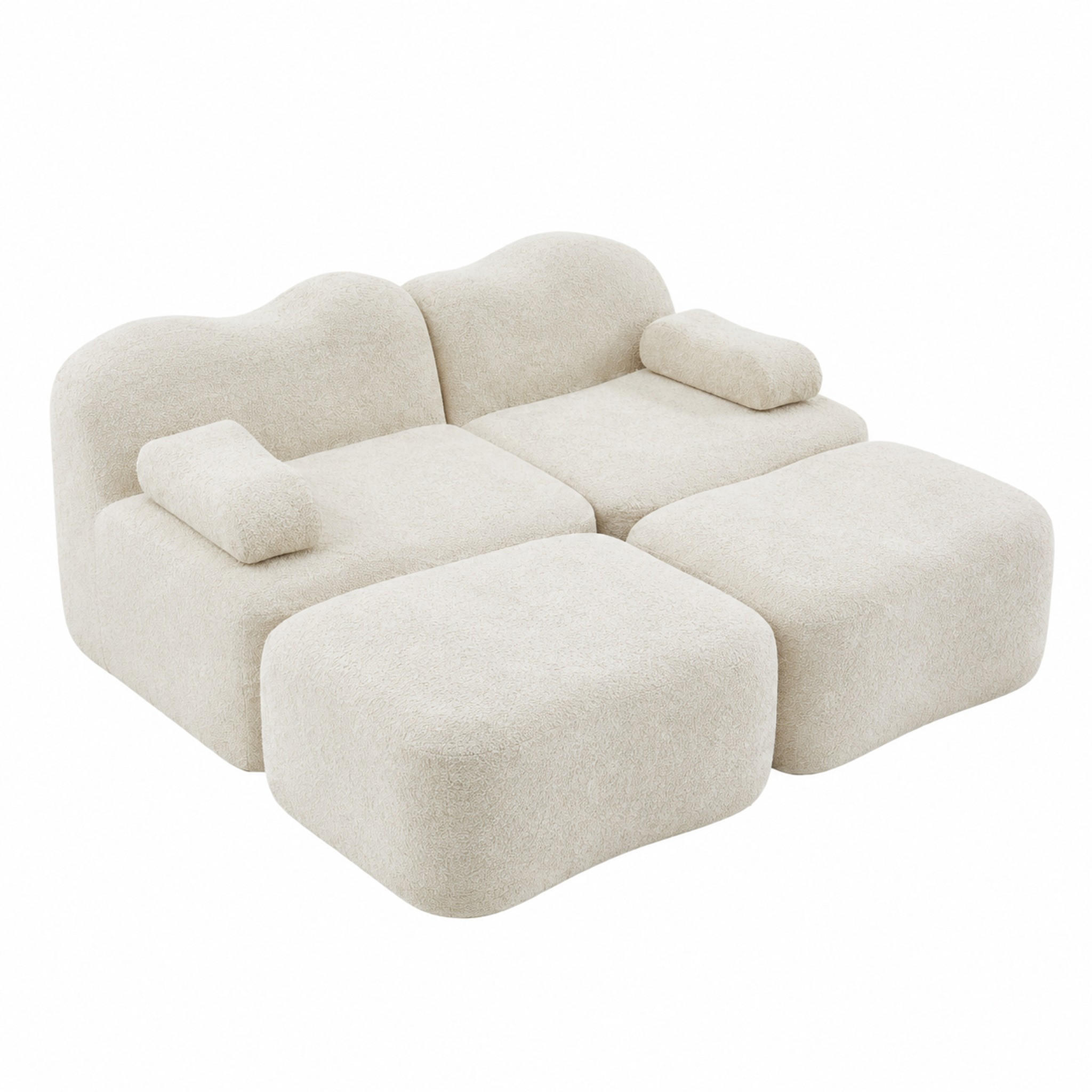 Meubliv Sofa Beige 167x70x192 cm