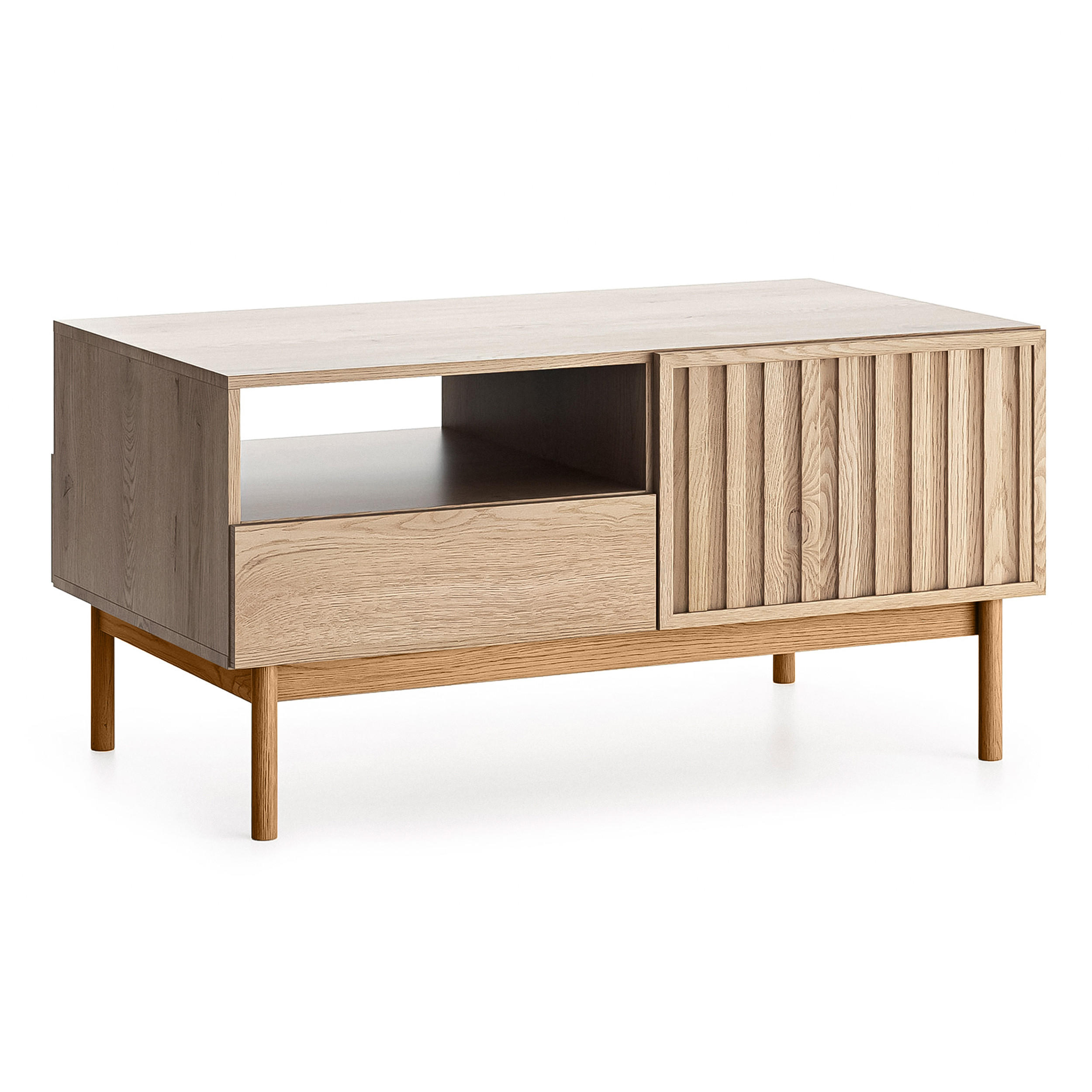 AX Living Couchtisch Eiche 106x53x64 cm