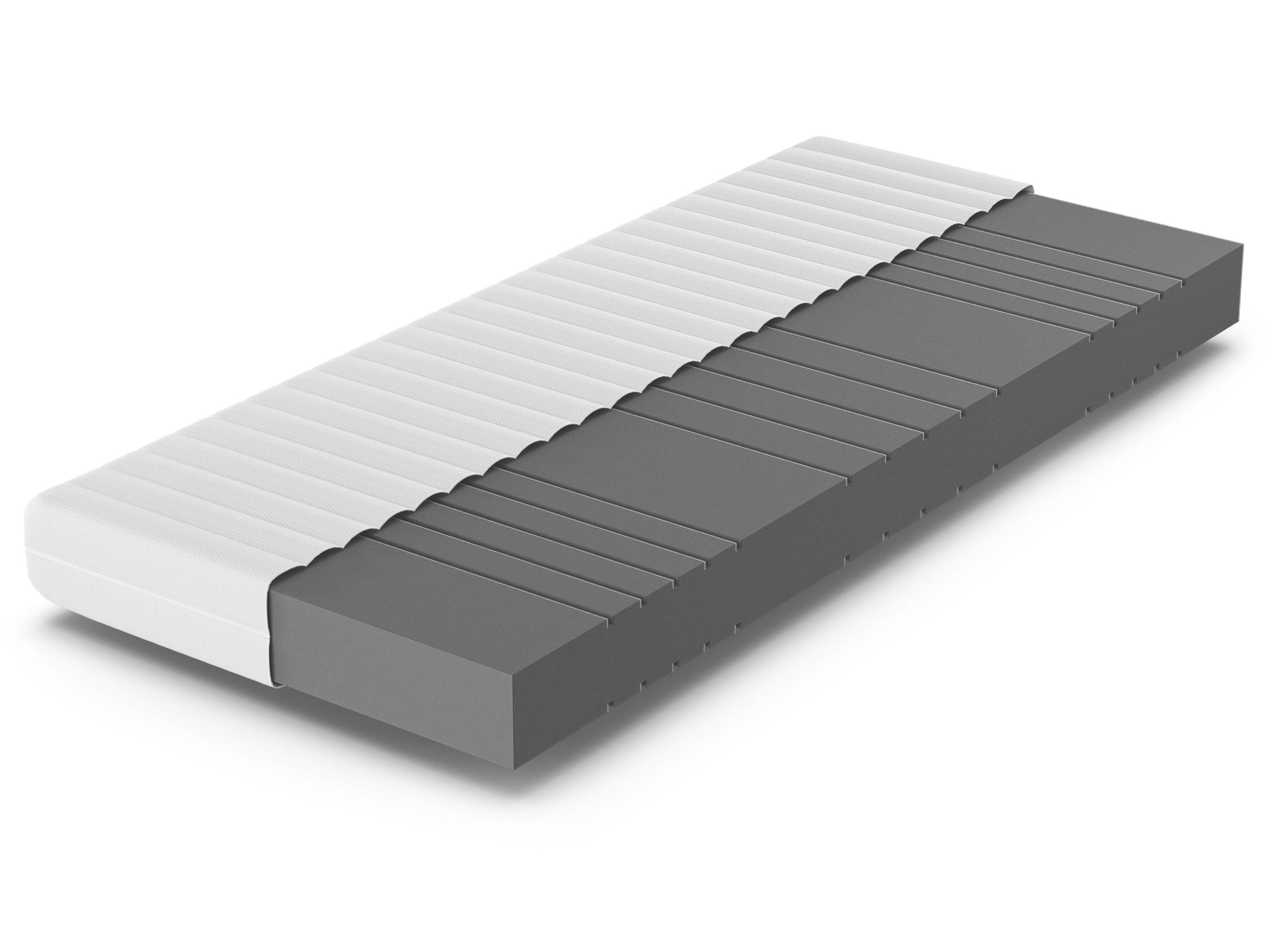 BETTEN-ABC KSP-500 - Das Original - 7-Zonen- Kaltschaummatratze mit waschbaren Klimafaserbezug, Größe: 90x190, Härtegrad: H2 - Weiß, Textil (90/190cm) - Betten-ABC