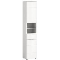 HOCHSCHRANK SOLERO (B/H/T: ca. 38/193/34 cm) in Weiß/weiß hochglanz - Weiß, Holzwerkstoff (38/193/34cm)