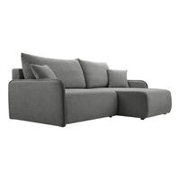 ECKSOFA BLIKO mit Schlaffunktion, Grau - Grau, Textil (198/150cm) - Fedve