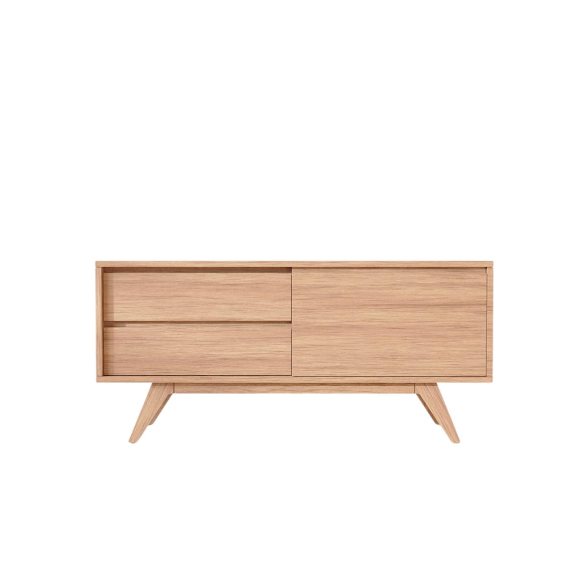 SIDEBOARD Esmée Natur aus Eiche - Naturfarben, Holz (130/60/35cm) - Tikamoon