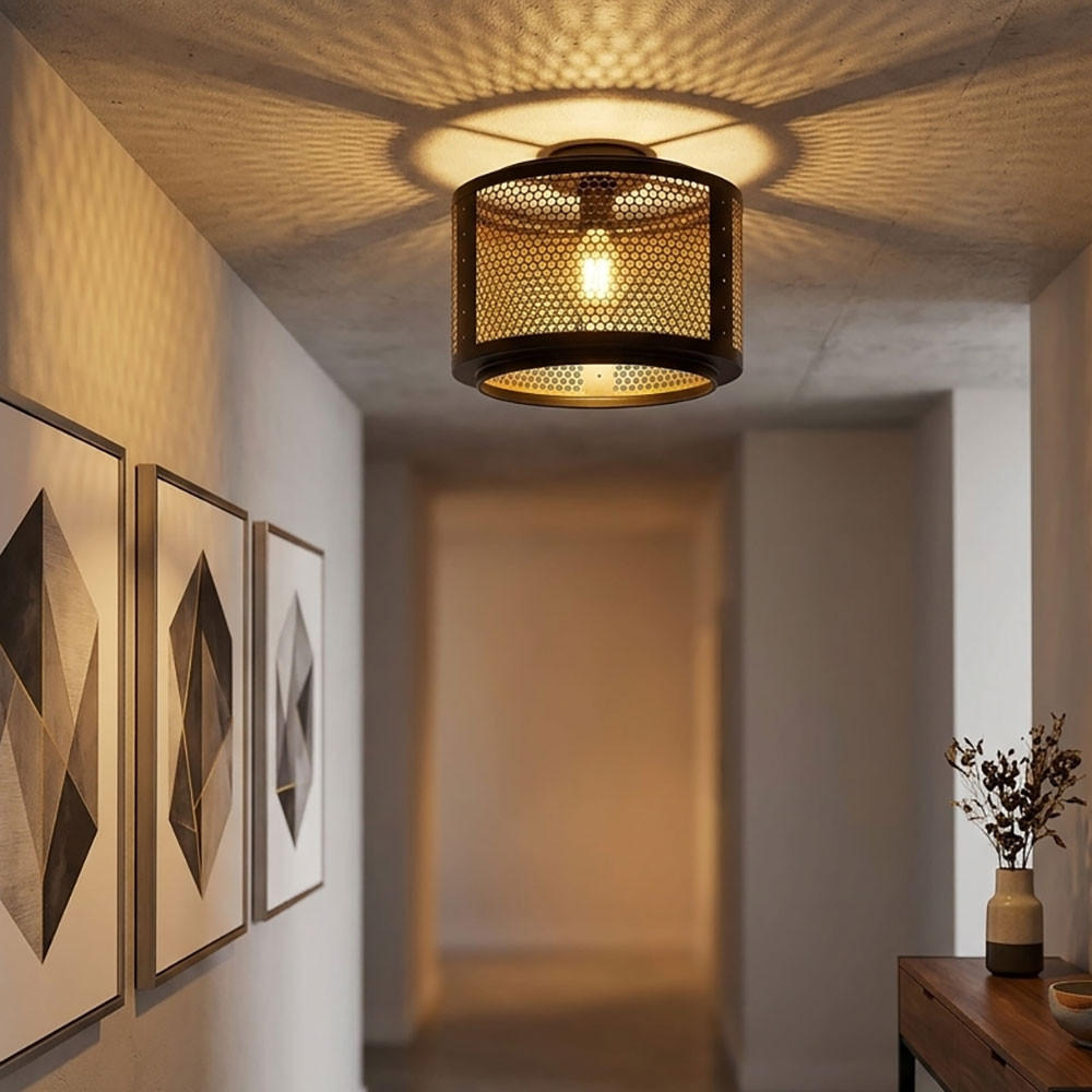 Nowa Led Schwarz 40x34x40 cm