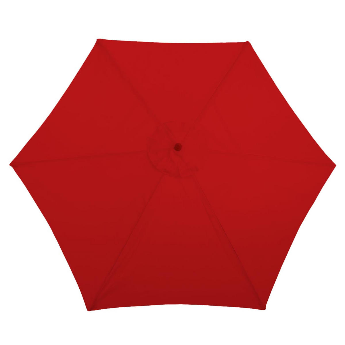 SONNENSCHIRM RUND Rot - Rot, Holz (300/300cm) - MCW
