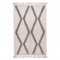 BERBERTEPPICH aus reiner Wolle 151x 243 cm - Beige, Naturmaterialien (151/243cm) - AFK Living