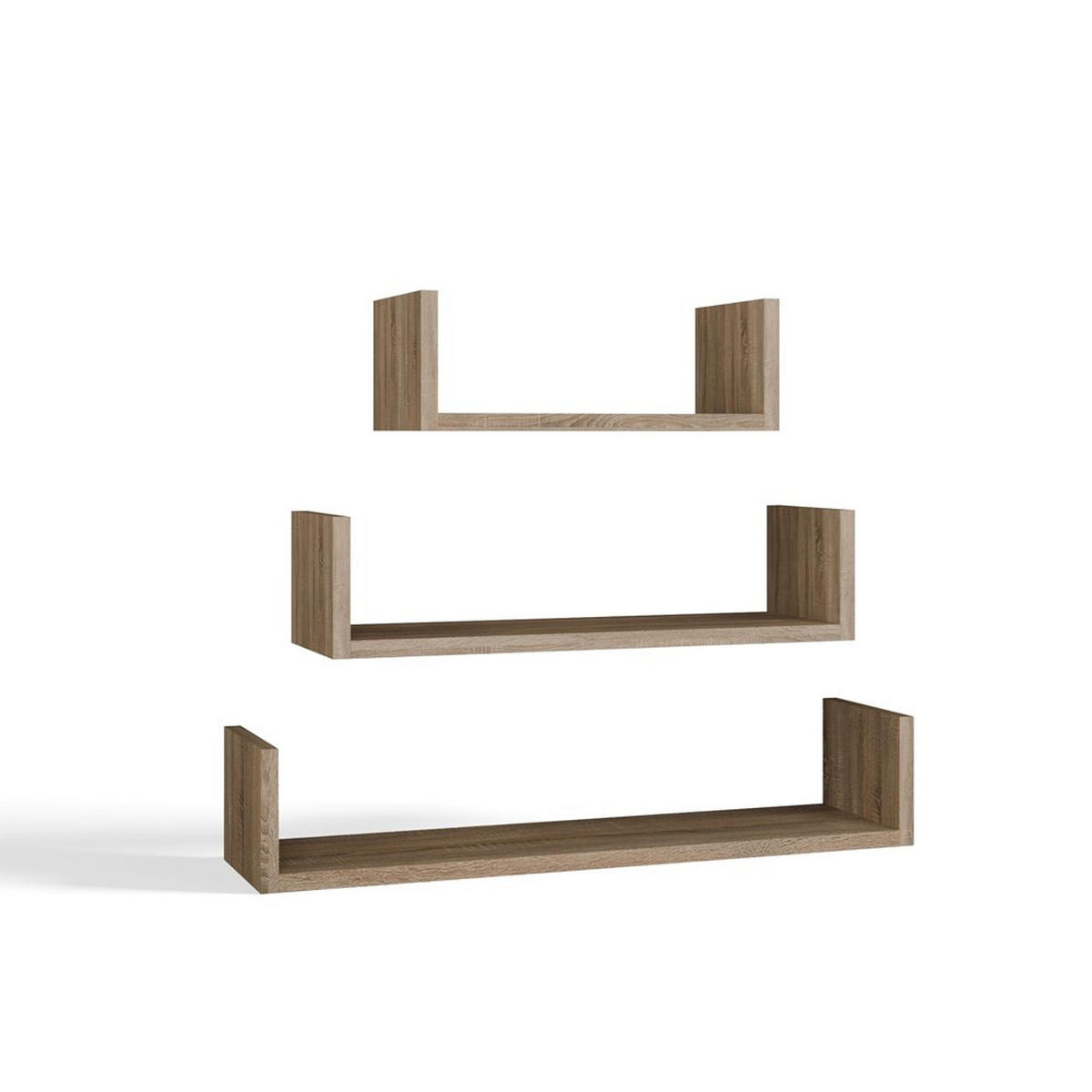 NÁSTĚNNÁ POLIČKA Sonoma 80/14/20 - Sonoma dub, kompozitní dřevo (80/14/20cm) - RAUMHIRSCH FURNITURE