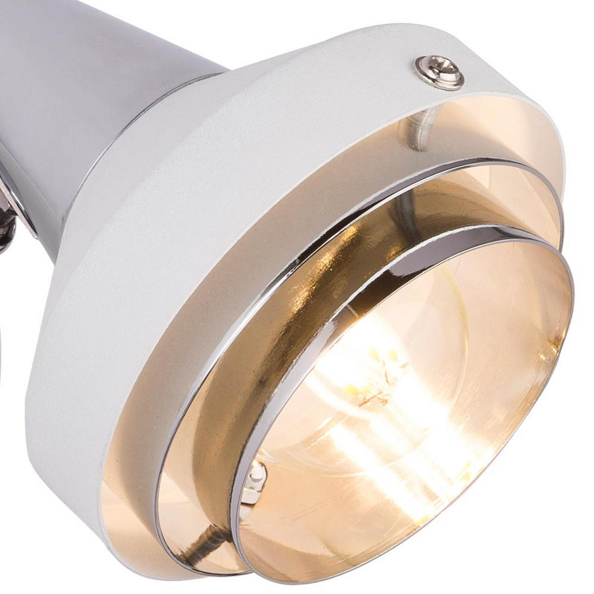 LED WANDLEUCHTE Chrom Weiß Schwenkbar - Weiß, Metall (10/11.5/15cm)