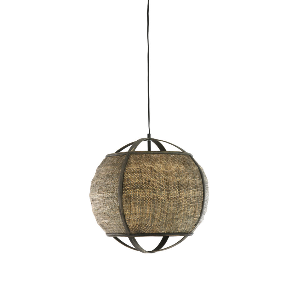 HÄNGELAMPE Bozona - Braun - 41/41/39 cm - Braun, Naturmaterialien (41/41/39cm) - Light & Living