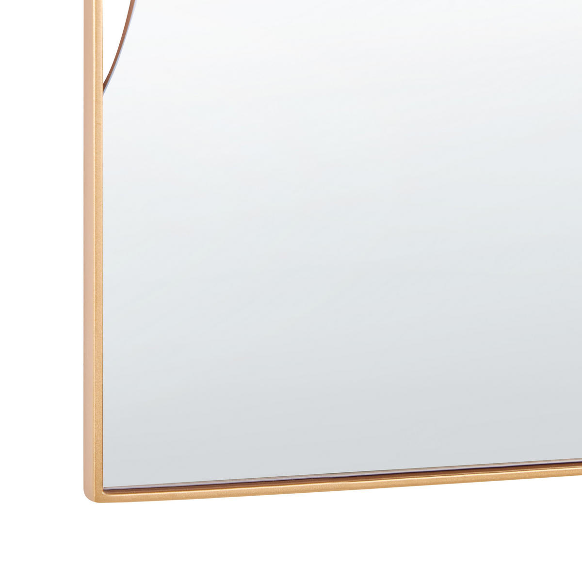 WANDSPIEGEL Metall gold oval 41/81 cm Colombier - Goldfarben, Metall (41/81/2cm) - Beliani