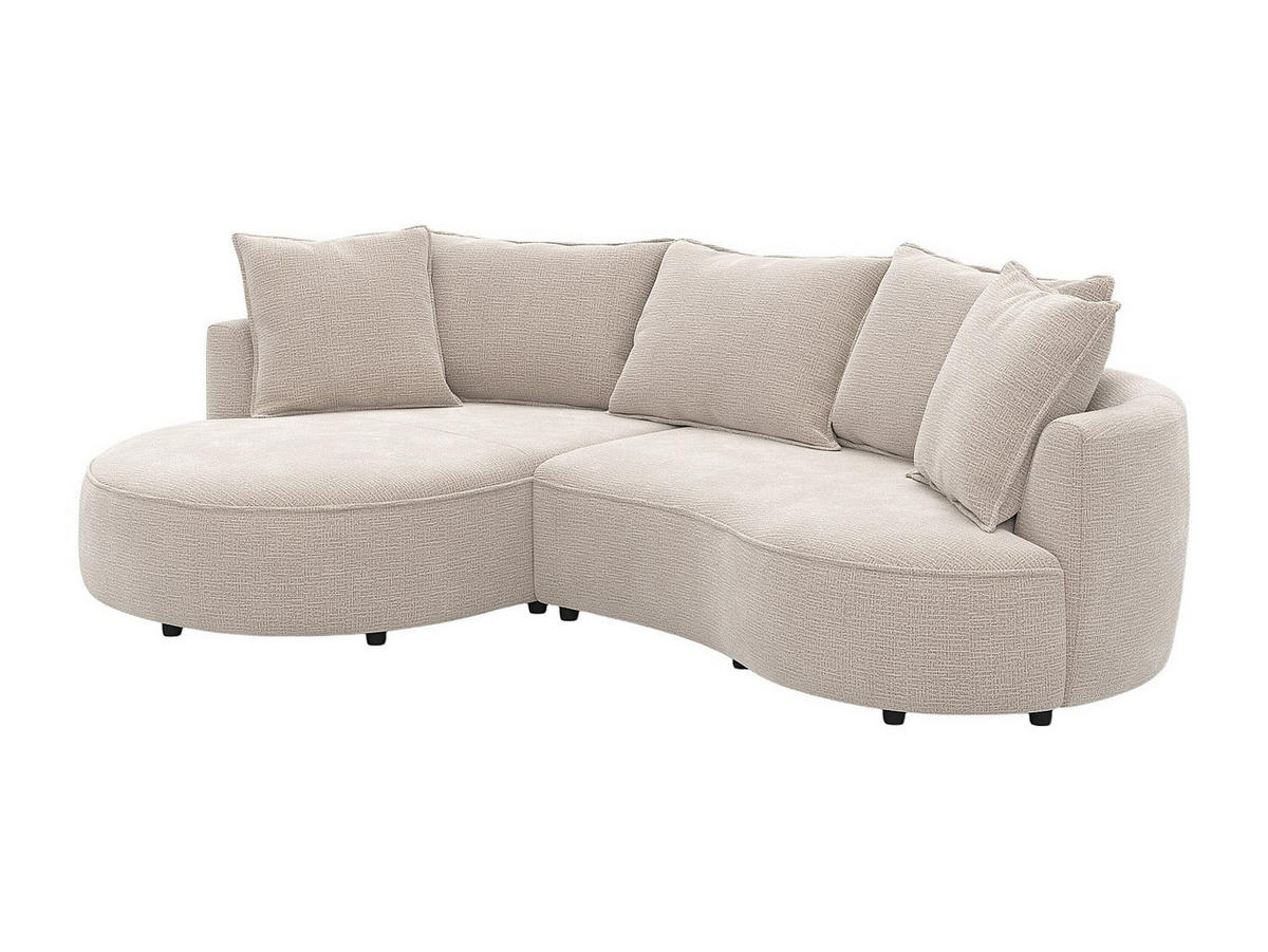 SOFA ohne Schlafmöglichkeit - 5 Personen - Stoff - Taupe - Taupe, Textil (260/63/160cm) - Vente-Unique