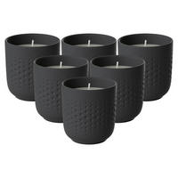 DUFTKERZEN PERLE ADVENTURE Manufacture Collier Noir schwarz 6er Set - Schwarz, Keramik (9cm) - Villeroy & Boch