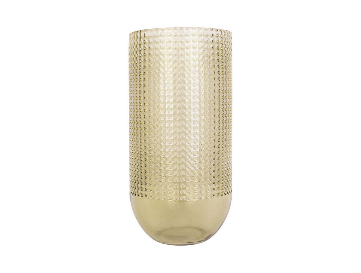 VASE Attract 15/15/30 cm - Grün, Glas (15/30cm) - Present Time
