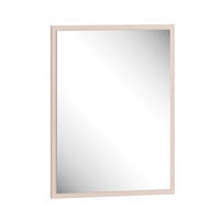 WANDSPIEGEL Oiven Cashmere 50 / 2 / 66cm - Creme, Holzwerkstoff (50/82/2cm) - Feldmann-Wohnen