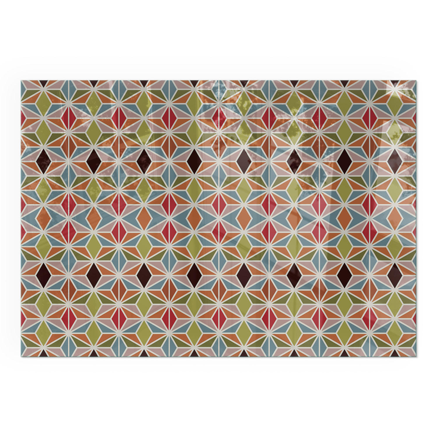 TULUP PODLOŽKA POD KRB 100x70 cm - Polygonální vzory v mřížce