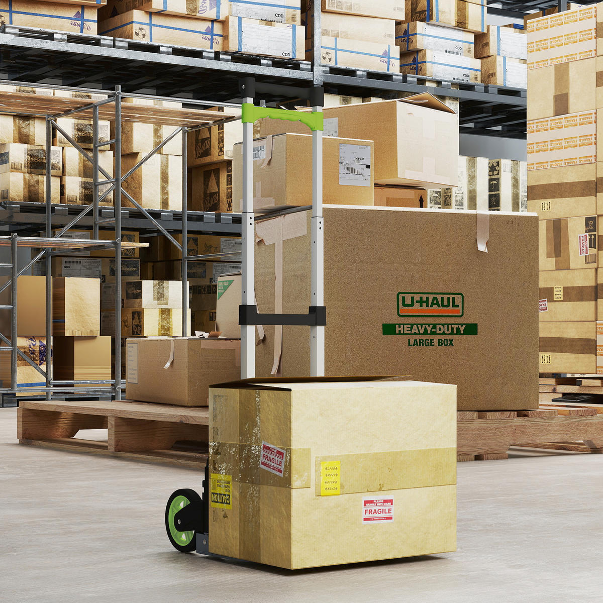 SACKKARRE klappbar Aluminium Transportkarre mit Teleskopgriff Höhenverstellbar - Silberfarben, Metall (38.5/100/41cm) - HOMCOM