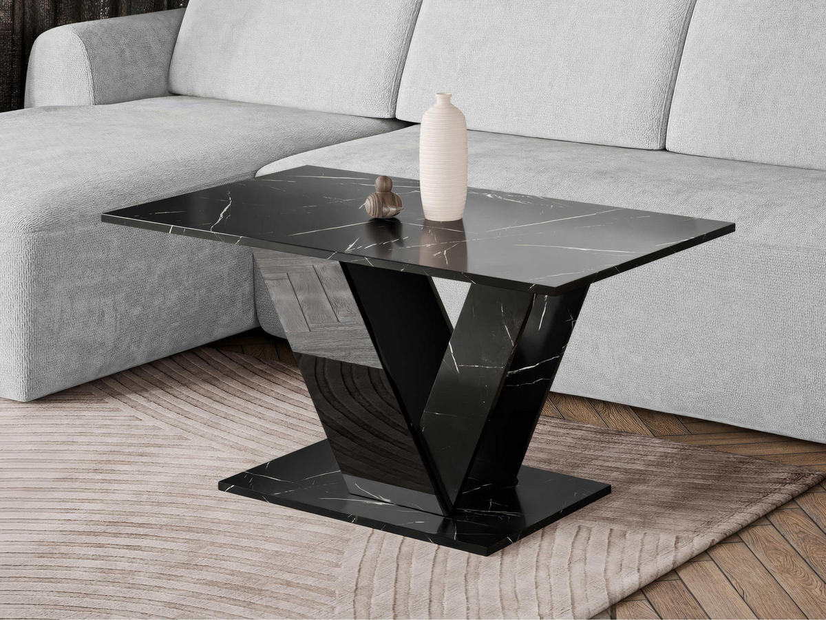 COUCHTISCH Dubai - Schwarz, Holzwerkstoff (60/100/55cm) - MIRJAN24