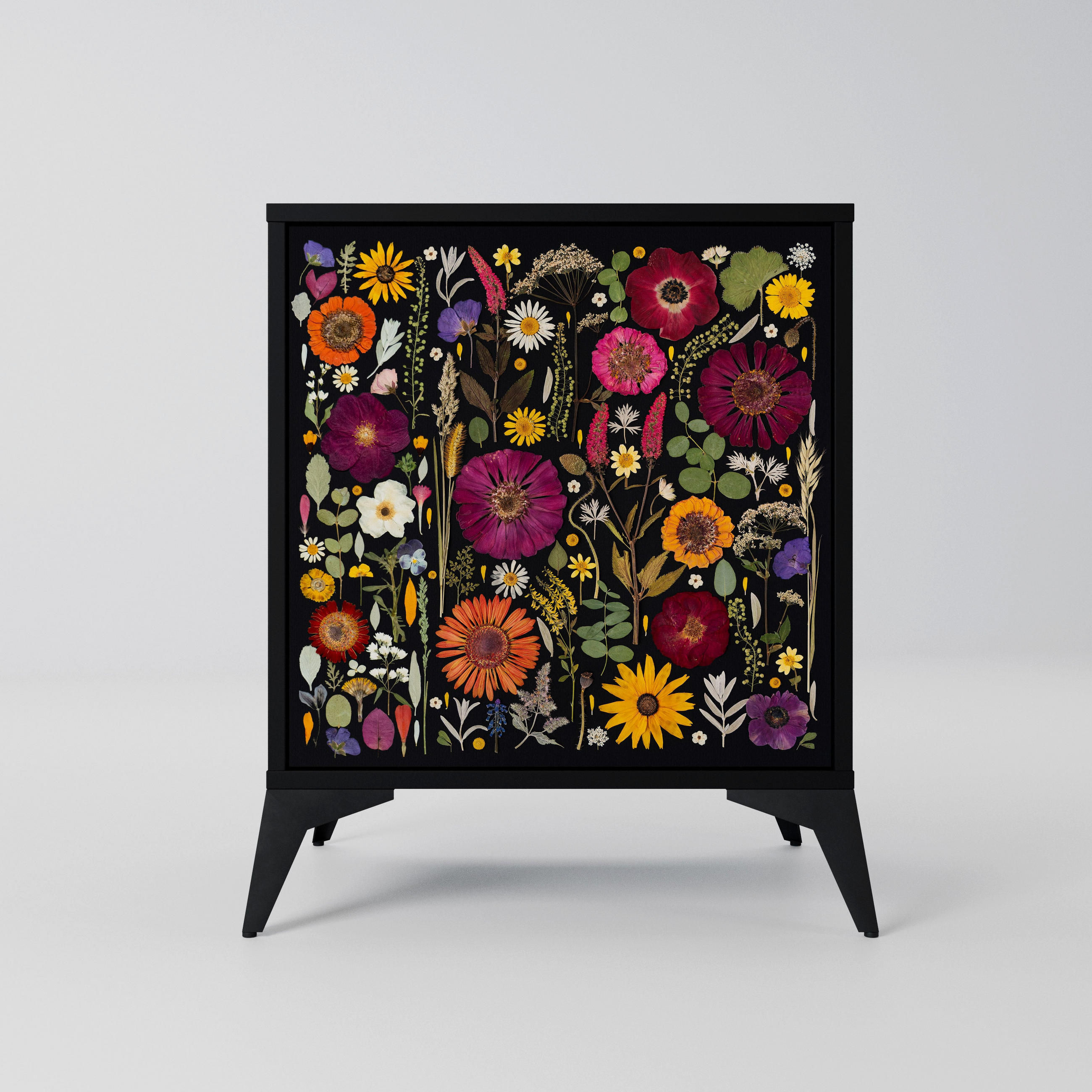 SpaceRebels Sideboard Schwarz 57.5x70.5x42 cm