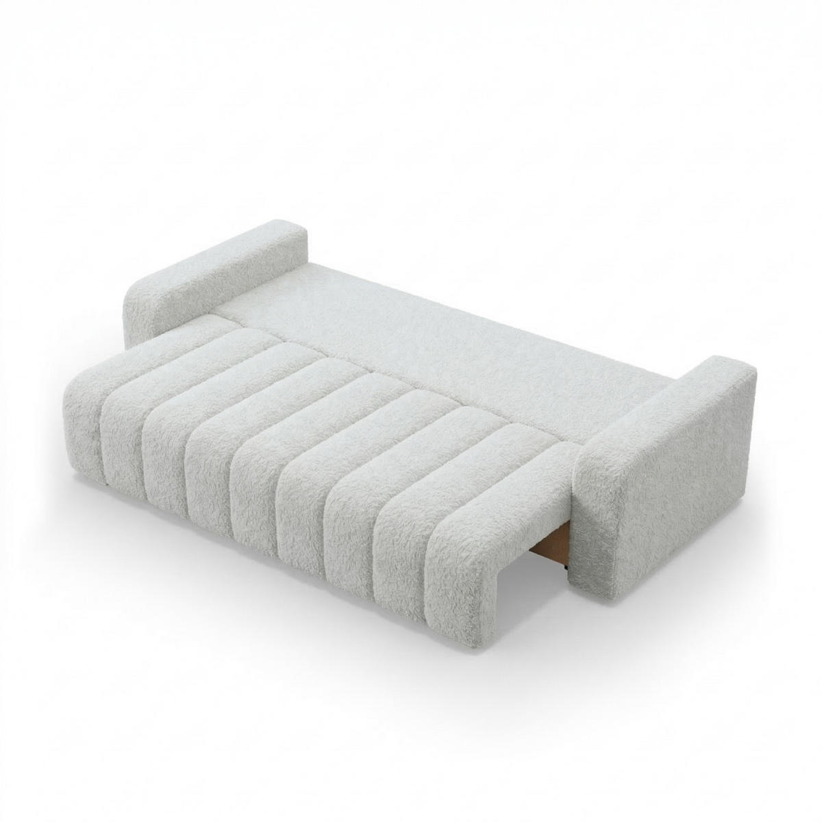 SOFA 3-SITZER MIT SCHLAFFUNKTION ABRIELLE Grau - Grau, Textil (97/87/227cm) - Mebligo