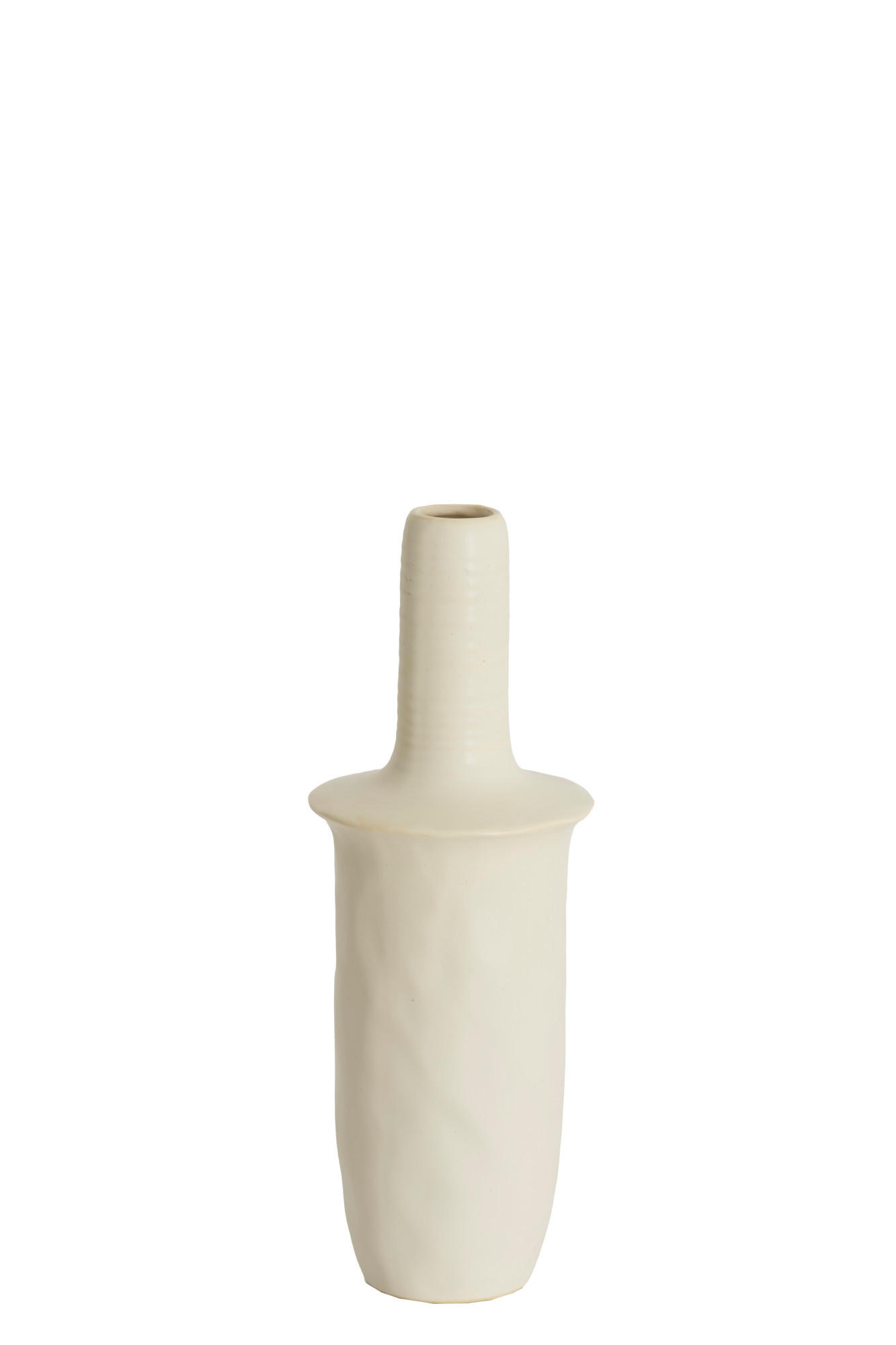 VASE Sennes Weiß Ø17,5/48,5 cm - Weiß, Keramik (48.5cm) - Light & Living