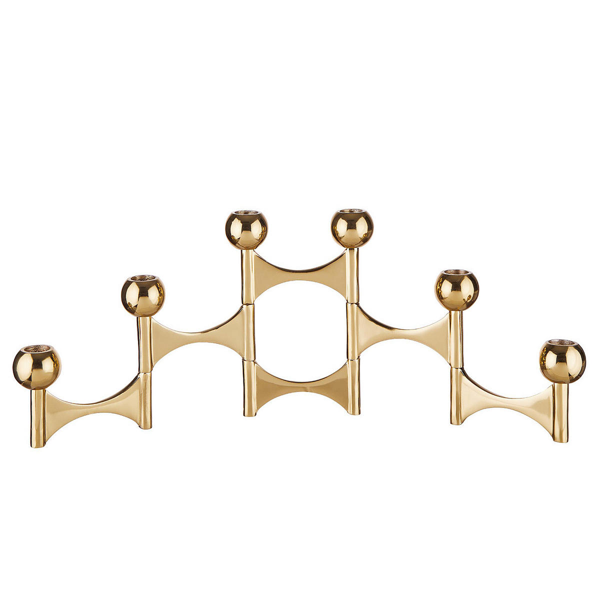 KERZENHALTER Variation - Goldfarben, Metall (51/20/5cm) - Butlers