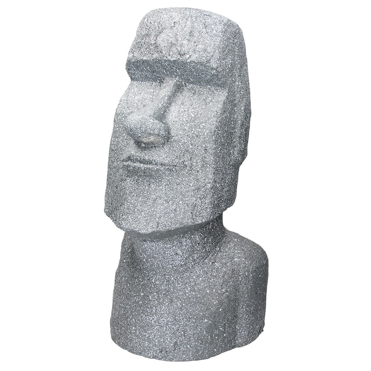 MOAI RAPA NUIL KOPF STATUE Grau 53,5 cm - Grau, Stein (19/53.5/26.5cm) - ECD-Germany