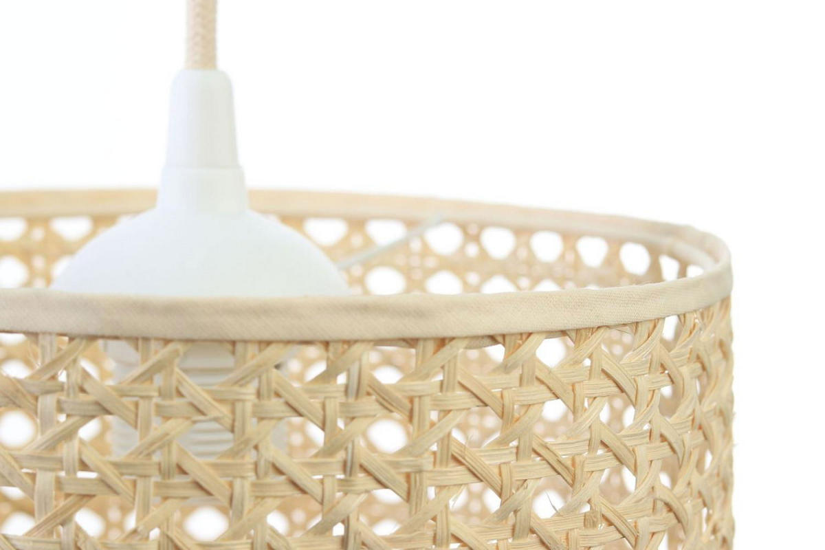 HÄNGELEUCHTE Beige 25/42 cm - Beige, Kunststoff (25/1/42cm) - ONZENO
