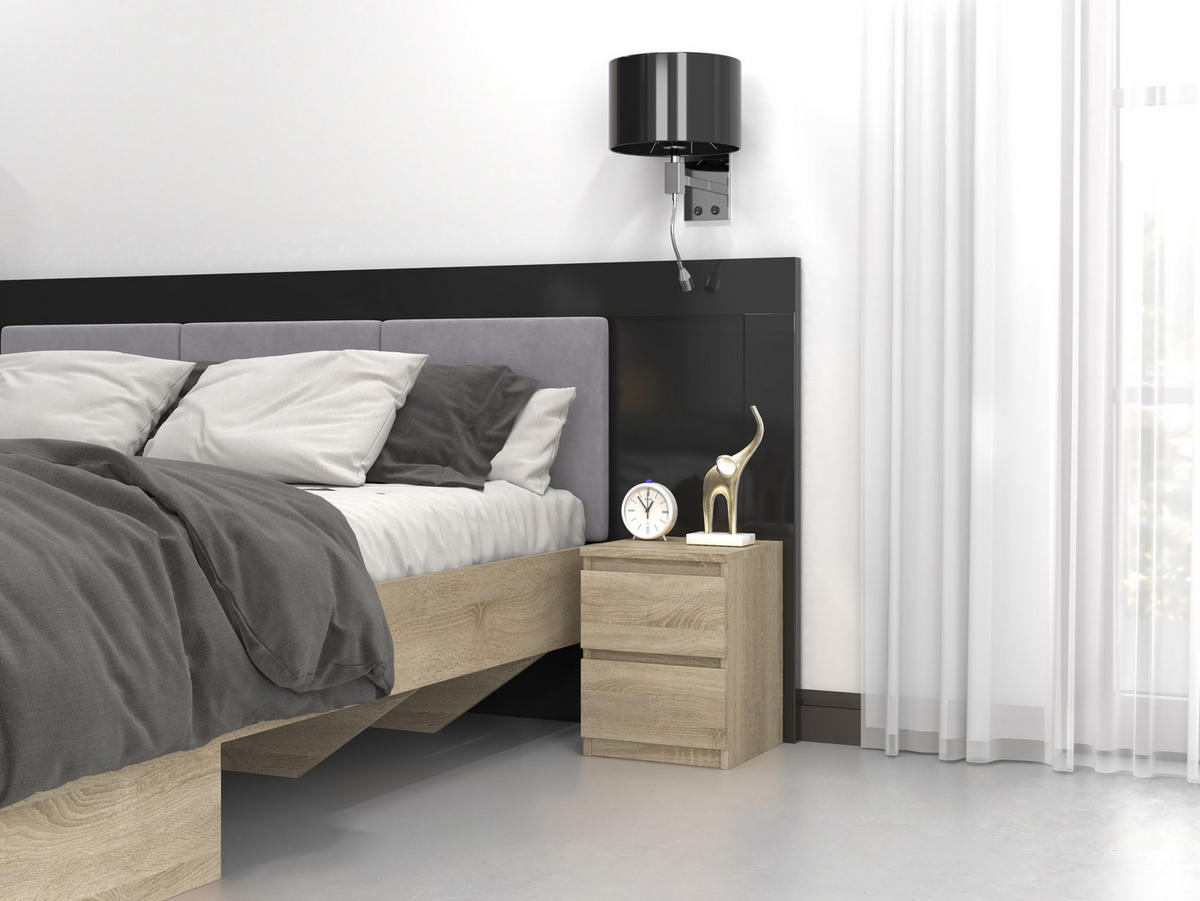 NACHTTISCH MALWA M2 - EICHE SONOMA - Sonoma Eiche, Holzwerkstoff (30/40/30cm) - CDF