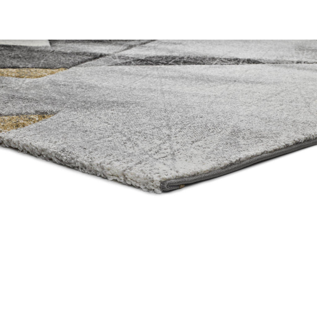 Thumbnail - Atticgo Webteppich, Grau, Silber, Gold, Textil, Abstrakt, Rechteckig, 60x120 cm, Oeko-Tex® Standard 100, in verschiedene...