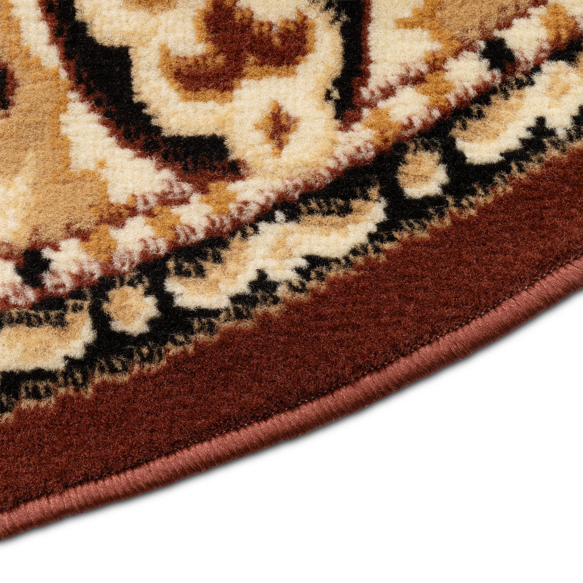 TEPPICH ATLAS oval braun medaillon 160/220 cm - Braun, Textil (160/220cm) - Tapiso