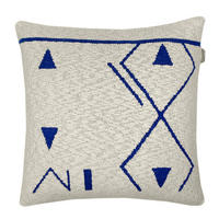 DEKOKISSEN Fantasie gestrickt Blau 50x50 - Blau, Textil (50/50/12cm) - Malagoon