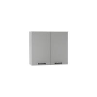 HÄNGESCHRANK W80 - Morvex - Stilvolle Wandlösung - Grau, Holz/Metall (80/72/30cm) - ROYAL24_MARKT