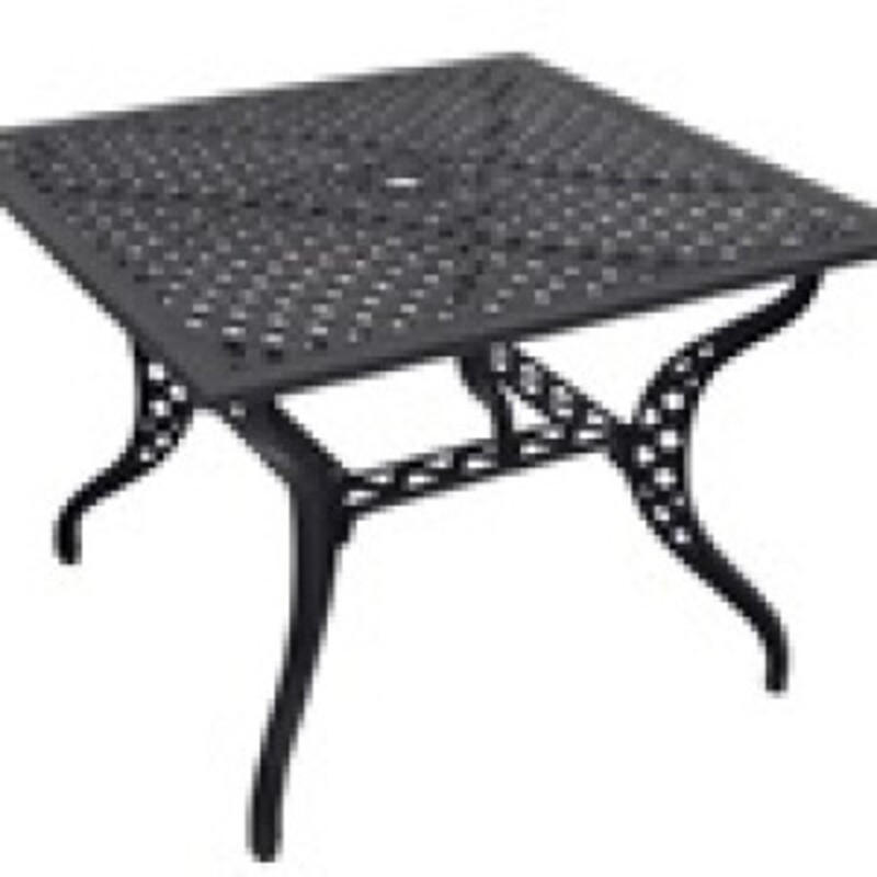 GARTENTISCH Trafalgar - Grau - 100/100/72 cm - Grau, Metall (100/100/72cm) - Lesli Living