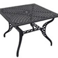 GARTENTISCH Trafalgar - Grau - 100/100/72 cm - Grau, Metall (100/100/72cm) - Lesli Living
