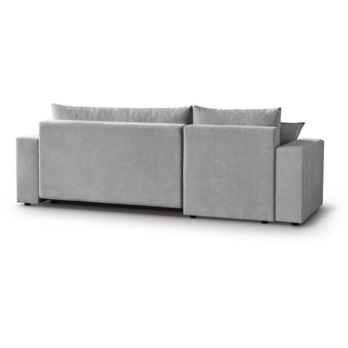 ECKSCHLAFSOFA Mori beige - Beige/Schwarz, Kunststoff/Textil (250/155cm) - Beautysofa