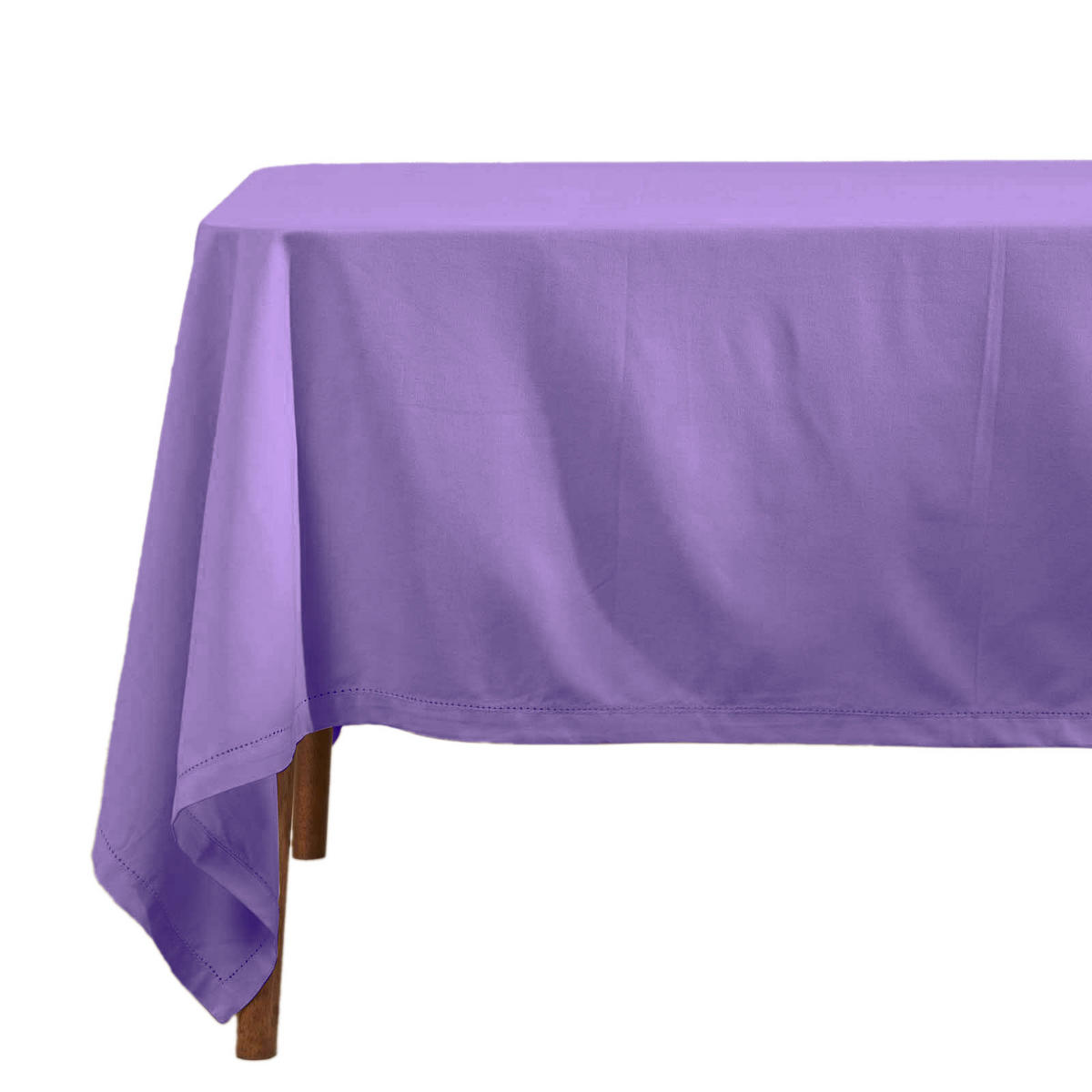 TISCHDECKE lila 137/137 cm, 100% Baumwolle - Lila, Textil (137/137cm) - Homescapes