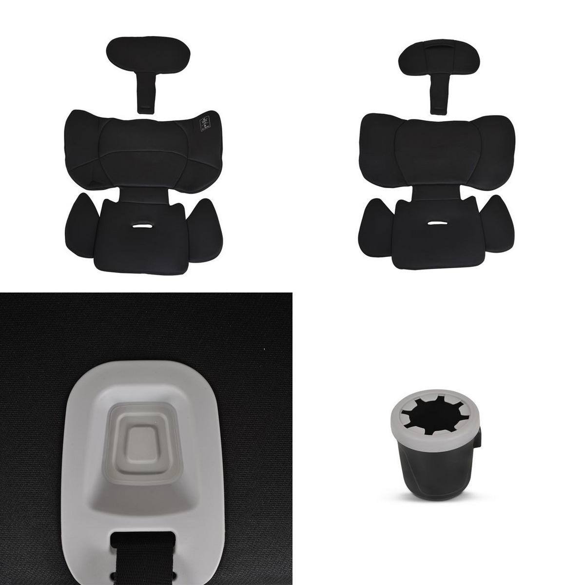 KINDERSITZ Force i-Size (76-150cm) schwarz Isofix, Getränkehalter, Top Tether - Schwarz, Kunststoff (44/57/46cm) - Cangaroo