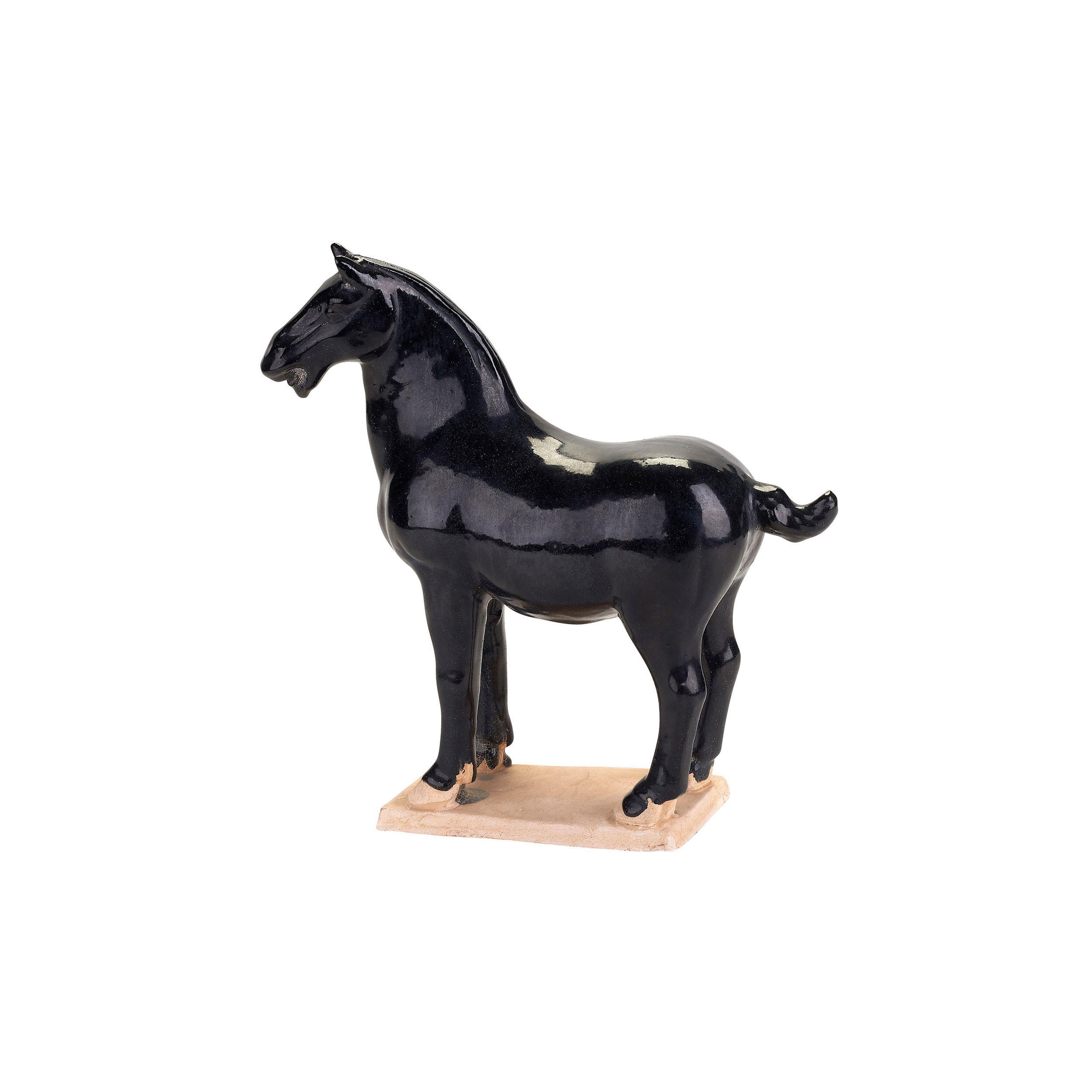 DEKOFIGUR Ma Pferdefigur, Keramik, Schwarz, H 27 cm - Schwarz, Keramik (26/10/27cm) - Gift Company