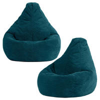 SITZSACK für Kinder Sessel aus Cord 2-tlg. - Grün, Textil (69/59/65cm) - icon