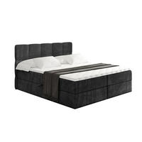 BOXBETT mit Matratze H4 und Lattenrost - LIRO - 160x200 - Schwarz Casablanca - Schwarz, Holzwerkstoff/Kunststoff (160/200cm) - ALTDECOR